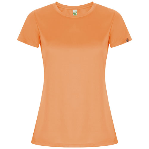 T-shirt sport publicitaire 135g manches courtes femme Imola Roly orange fluo